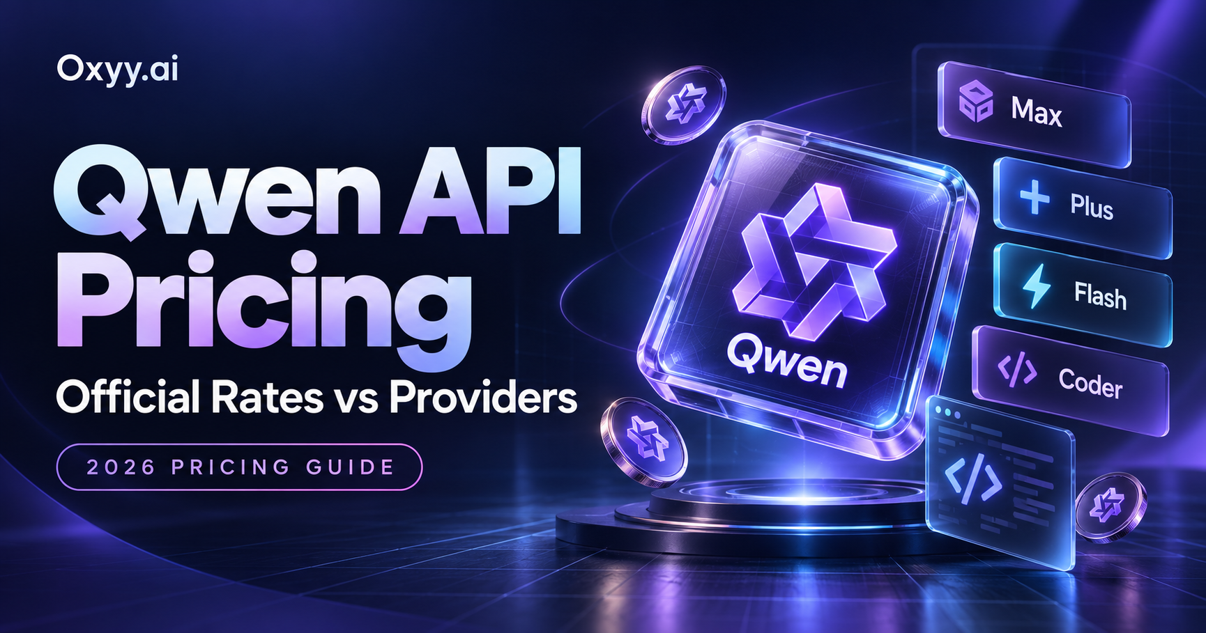 Qwen API Pricing 2026: Qwen 3.8 Max, Plus, Flash & Coder Rates